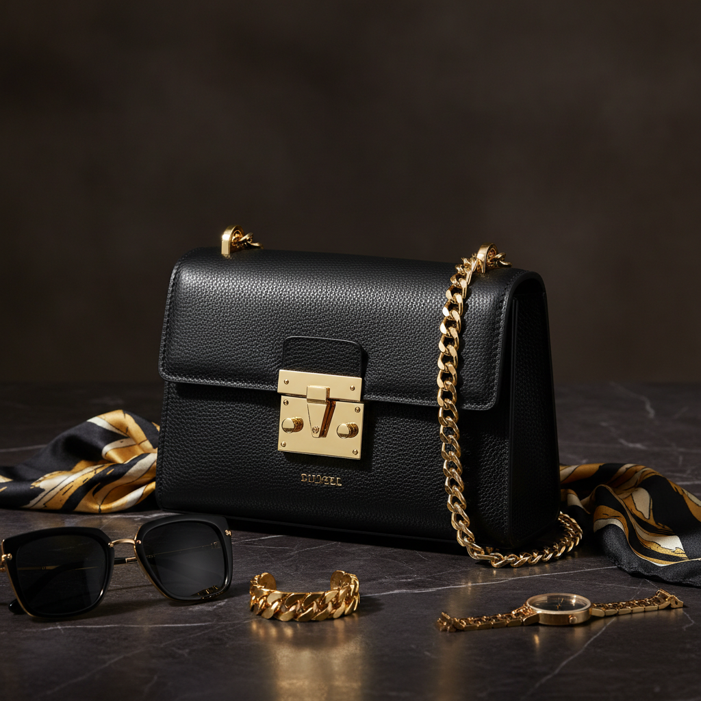 Obsidian Leather Handbag